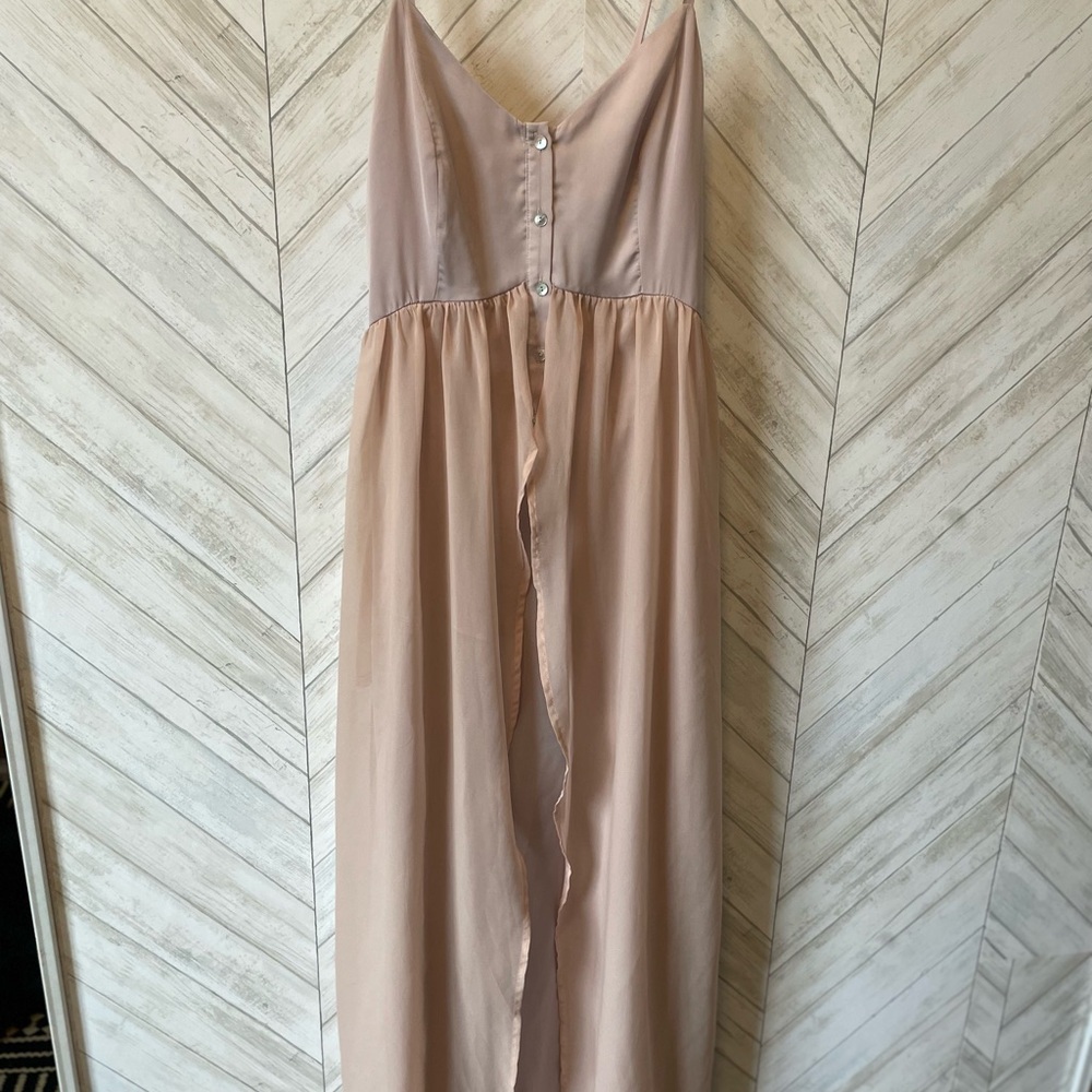 Elegant Cream Maxi Dress